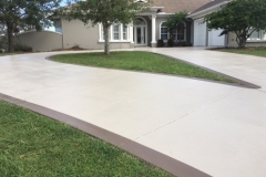 stained driveway